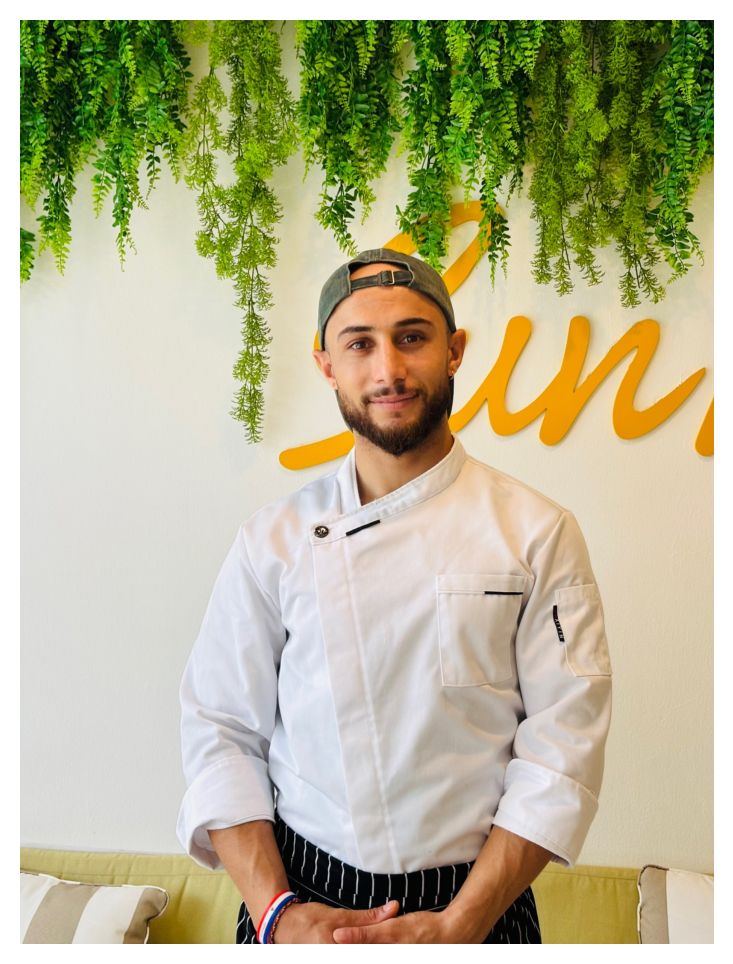 Colourful canapés on rye bread prepared for private catering in Koh Samui